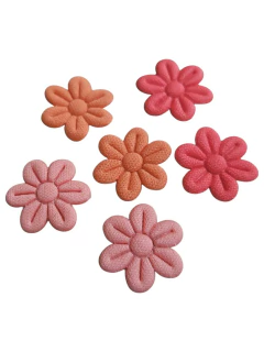 APLIQUE FLOR PRENSADA TONS DE SALMAO - 50 UNIDADES