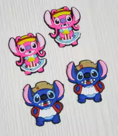 APLIQUE EMBORRACHADO STITCH CAIPIRA (ANGEL & STITCH) - 2 UNIDADE
