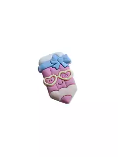 APLIQUE EMBORRACHADO LAPIS COM OCULOS ESCOLAR - 2 UNIDADE na internet