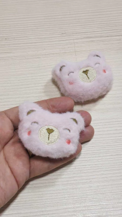 APLIQUE URSO PELUCIA ROSTINHO - 1 UNIDADE - Cris Fitas