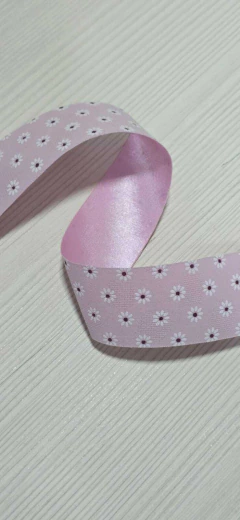 FITA COM FLOR BRANCA (38MM) - 1 METRO na internet