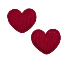 APLIQUE CORACAO VELUDO COTELE - 2 UNIDADES teste