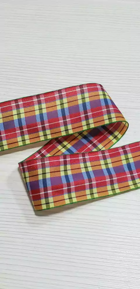 FITA ESTAMPADA XADREZ LAN RUO XUAN (38 MM) - 1 METRO