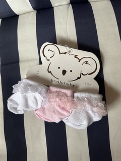 Pack x6 medias baby encaje
