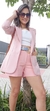 Short Alfaiataria Rosa - comprar online