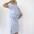 Vestido BATAHOLA celeste - comprar online