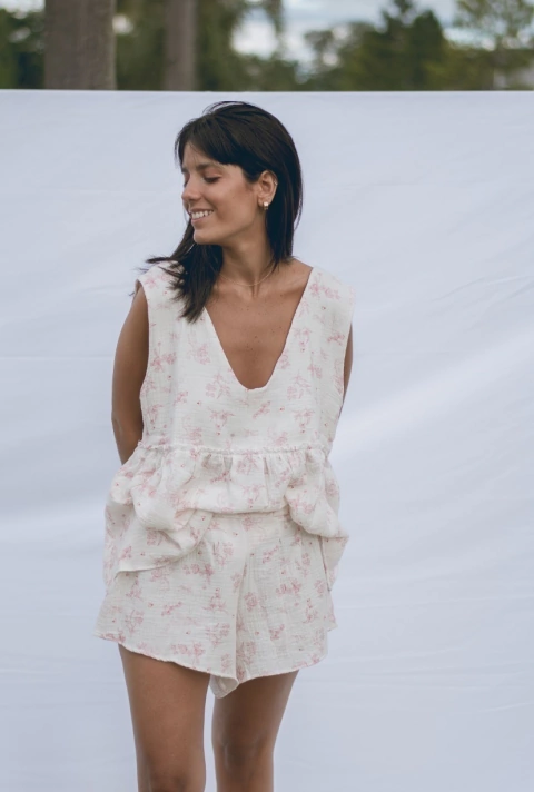 Conjunto margarita mil flores ROSAS