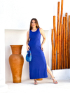 Vestido Canelado Regata Longo 13401012