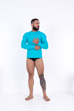 Camisa UV 50+ Adulto Manga Longa Com Costura 07601052 na internet