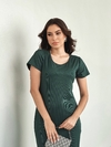 Vestido Canelado Longo 13301039
