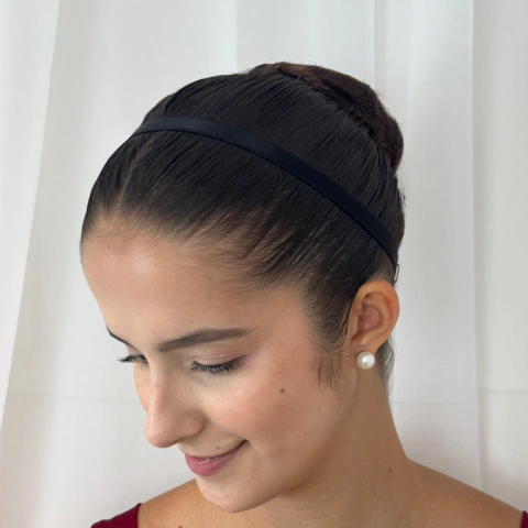 Faixa de cabelo Elástica - Preto - comprar online