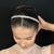 Faixa de Cabelo Regulável - Cristal - Prata
