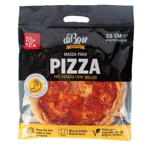 30cm | Massa de Pizza Pré Assada com Molho de tomate - comprar online