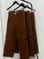 CALÇA WIDE LEG CARGO CONTRAST MARROM