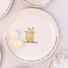 Prato Sobremesa Raposa Pequeno Príncipe