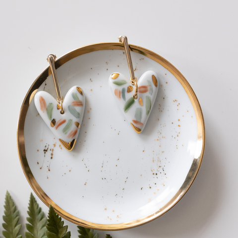 Brinco Coração Verdinho -