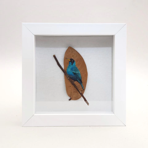 Saí-verde | moldura 18x18cm