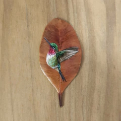 Estrelinha-ametista | moldura branca 18x18cm