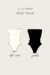 Kit Body Faixa 2 Peças (preto e off-white) - comprar online