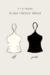 Kit Blusa Frente Única 2 Peças (preto e off) - comprar online