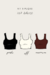 Kit Top Básico 3 peças (preto, off, marrom) - comprar online