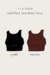 Kit Cropped Segunda Pele 2 Peças (preto e marrom) - comprar online
