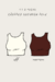 Kit Cropped Segunda Pele 2 Peças (off e marrom) - comprar online