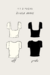 Kit Blusa Anne 2 Peças (preta, off-white) - comprar online