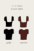 Kit Blusa Anne 2 Peças (preta, marrom) - comprar online
