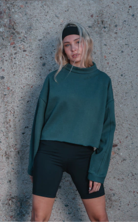 Buzo Crop Dark Green