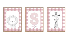 Imagen de LAMINAS DE CUADROS LETRAS/ANIMALES