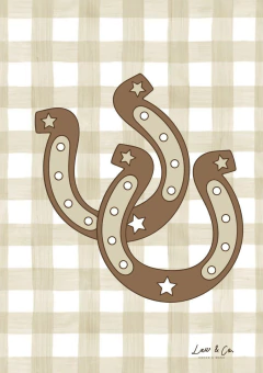 LAMINAS DE CUADROS LETRAS/ CABALLO/HERRADURA