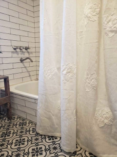 Cortina de baño sin volado