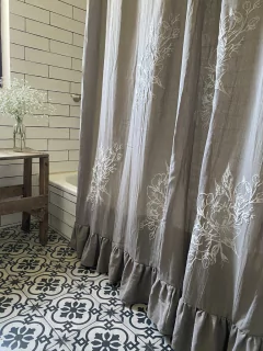 Cortina de baño sin volado - comprar online