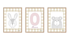 LAMINAS DE CUADROS LETRAS/ANIMALES - tienda online