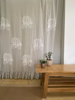 Cortina de baño sin volado en internet