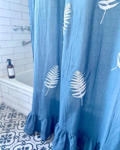 Cortina de baño sin volado en internet