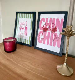 LAMINAS DE CUADROS COFFEE, CHIN CHIN, VINO - tienda online