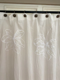 Cortina de baño sin volado - comprar online