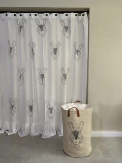 Cortina de baño sin volado en internet