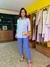 Camisa Listrada Azul Claro - comprar online