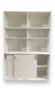 MUEBLE BIBLIOTECA CON ALZADA DE 90X45X180H PTAS CORREDIZAS CON CERRADURA - Mas Espacios Muebles