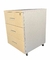 CAJONERA RODANTE CON TRES CAJONES Y LLAVE PRIMER CAJON 35X40X60 - comprar online