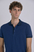POLO AZUL COMBINADA PREMIUM PIMA PERUANO - comprar online