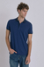 POLO AZUL COMBINADA PREMIUM PIMA PERUANO - tienda online