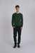 SWEATER CUELLO REDONDO VERDE - tienda online
