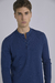 REMERA MAO BOTONES AZUL PREMIUM PIMA PERUANO en internet
