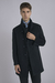 SOBRETODO CUELLO SMOKING AZUL - comprar online