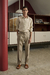 Pantalón Pinzado Beige 100% Lino