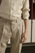 Pantalón Pinzado Beige 100% Lino en internet